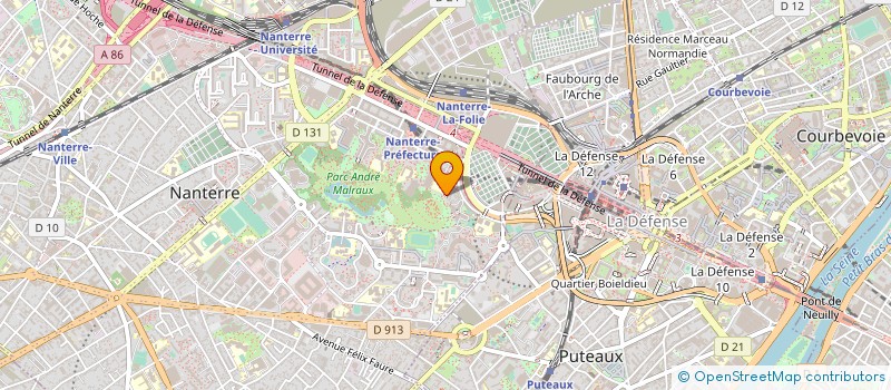 localisation de l'entreprise MONSIEUR ALEXANDRE DJEMA à NANTERRE