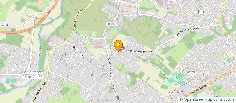 localisation de l'entreprise MONSIEUR ALEXANDRE DJIDEL  TOURNEFEUILLE