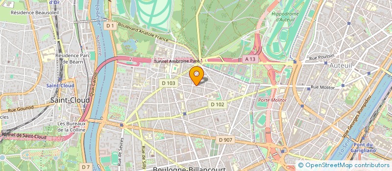 localisation de l'entreprise MONSIEUR ALEXANDRE DODILLE à BOULOGNE-BILLANCOURT