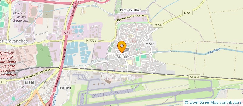 localisation de l'entreprise MONSIEUR ALEXANDRE DOMINGUEZ  AULNAT