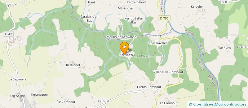 localisation de l'entreprise MONSIEUR ALEXANDRE DONNARD  PLOZEVET