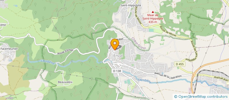 localisation de l'entreprise MONSIEUR ALEXANDRE DONNAT  ENVAL