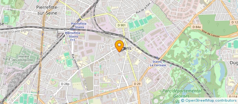 localisation de l'entreprise MONSIEUR ALEXANDRE DOS SANTOS à STAINS
