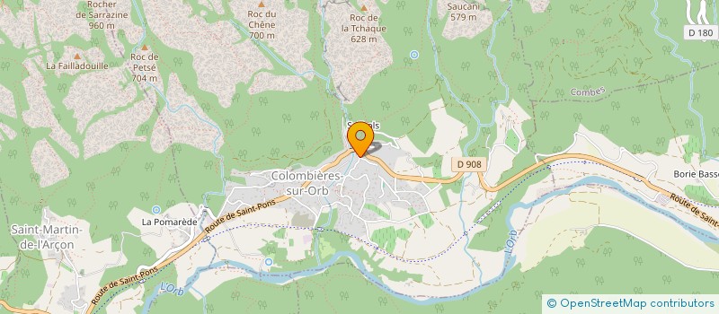 localisation de l'entreprise MONSIEUR ALEXANDRE DOUAY à COLOMBIERES-SUR-ORB