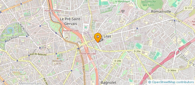 localisation de l'entreprise MONSIEUR ALEXANDRE DREMARET  LES LILAS