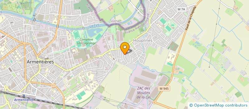 localisation de l'entreprise MONSIEUR ALEXANDRE DROLEZ  HOUPLINES