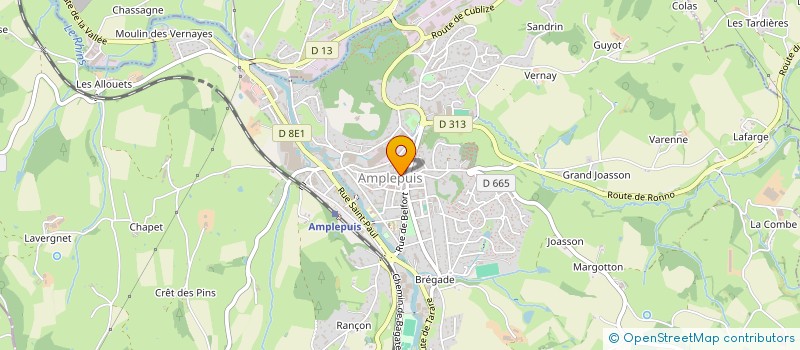 localisation de l'entreprise MONSIEUR ALEXANDRE DUARTE  AMPLEPUIS