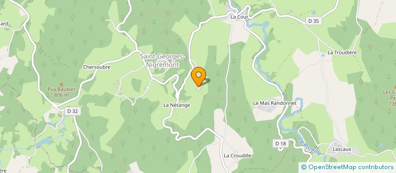 localisation de l'entreprise MONSIEUR ALEXANDRE DUBOIS à SAINT-GEORGES-NIGREMONT