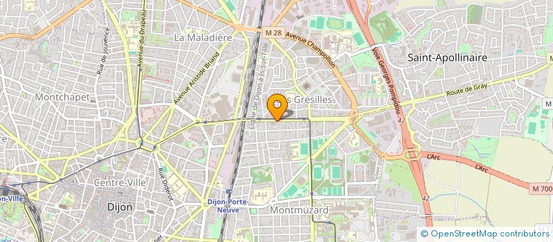 localisation de l'entreprise MONSIEUR ALEXANDRE DUBOURG  DIJON