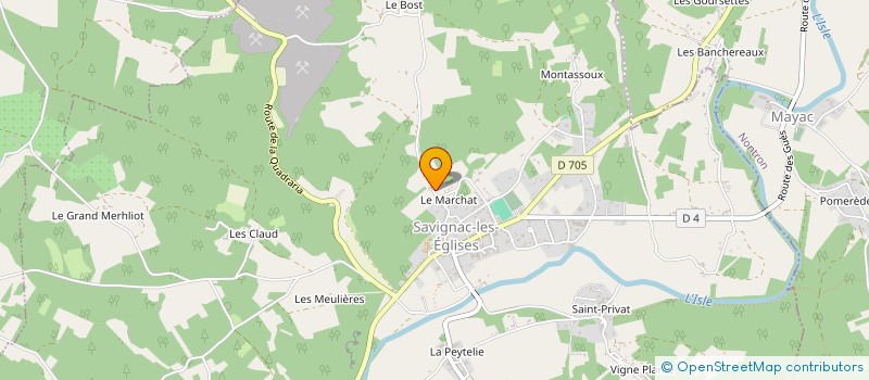 localisation de l'entreprise MONSIEUR ALEXANDRE DUCOULOMBIER à SAVIGNAC-LES-EGLISES