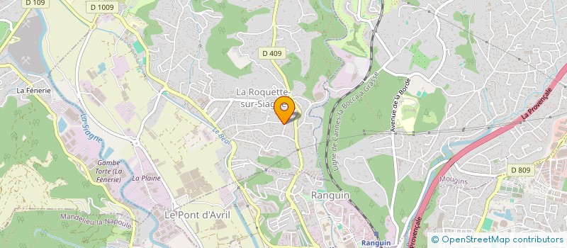localisation de l'entreprise MONSIEUR ALEXANDRE DUMANOIS à LA ROQUETTE-SUR-SIAGNE