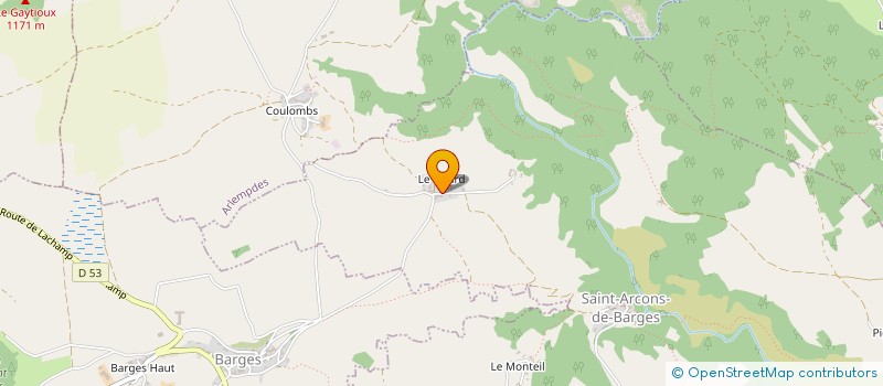 localisation de l'entreprise MONSIEUR ALEXANDRE DUMAS à SAINT-ARCONS-DE-BARGES