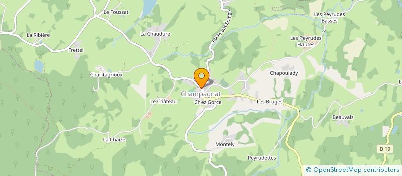 localisation de l'entreprise MONSIEUR ALEXANDRE DUMORTIER à CHAMPAGNAT
