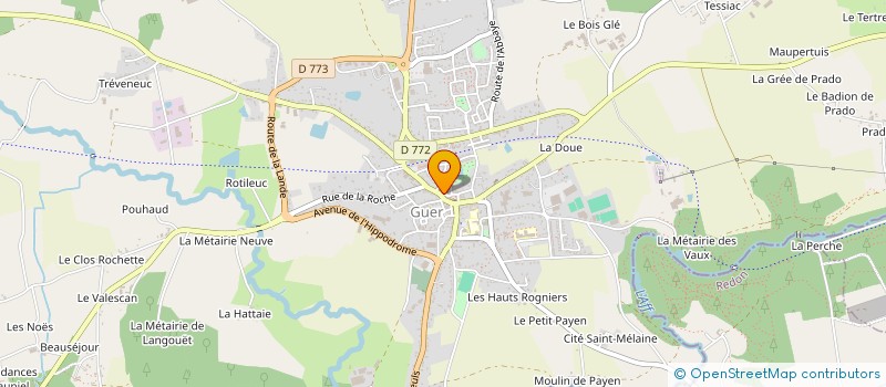 localisation de l'entreprise MONSIEUR ALEXANDRE DUPARCQ  GUER