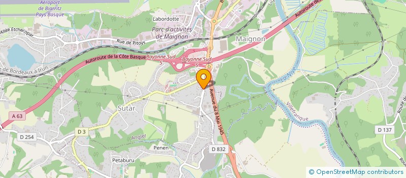 localisation de l'entreprise MONSIEUR ALEXANDRE DUPART  ANGLET