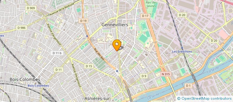 localisation de l'entreprise MONSIEUR ALEXANDRE DUPONT à GENNEVILLIERS