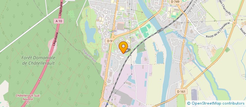 localisation de l'entreprise MONSIEUR ALEXANDRE DURAND  CHATELLERAULT