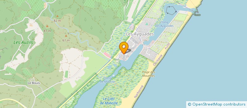 localisation de l'entreprise MONSIEUR ALEXANDRE DURAND  GRUISSAN