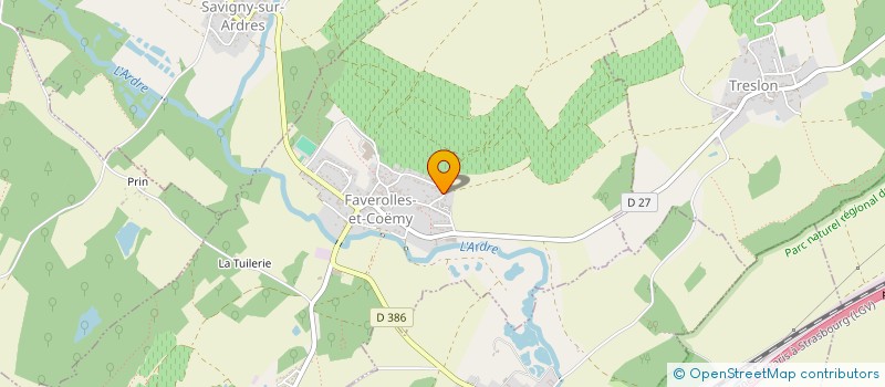 localisation de l'entreprise MONSIEUR ALEXANDRE DUVAL  FAVEROLLES-ET-COEMY