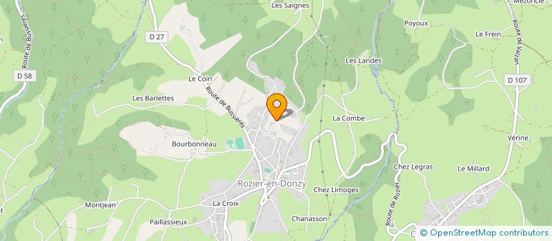 localisation de l'entreprise MONSIEUR ALEXANDRE DUVAUCHELLE à ROZIER-EN-DONZY