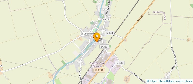 localisation de l'entreprise MONSIEUR ALEXANDRE DUVERGER à ESCRENNES