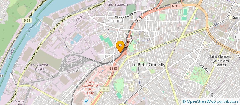 localisation de l'entreprise MONSIEUR ALEXANDRE ECOCHARD  LE PETIT-QUEVILLY