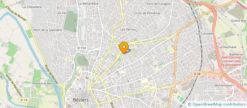 localisation de l'entreprise MONSIEUR ALEXANDRE ESCOT à BEZIERS
