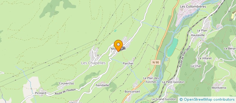 localisation de l'entreprise MONSIEUR ALEXANDRE ETILLIEUX  BOURG-SAINT-MAURICE