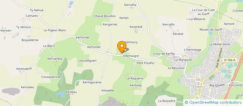 localisation de l'entreprise MONSIEUR ALEXANDRE EVENO  ELVEN