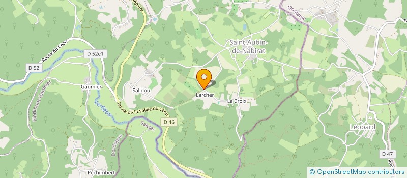 localisation de l'entreprise MONSIEUR ALEXANDRE EVRARD  SAINT-AUBIN-DE-NABIRAT