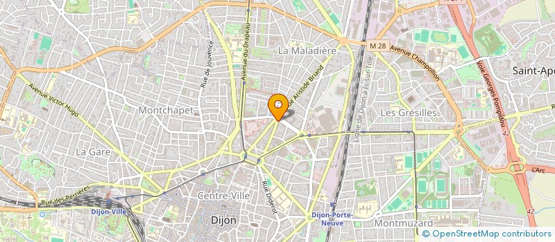 localisation de l'entreprise MONSIEUR ALEXANDRE EYRIES à DIJON