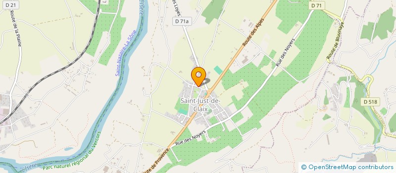 localisation de l'entreprise MONSIEUR ALEXANDRE EYRIGNAC  SAINT-JUST-DE-CLAIX