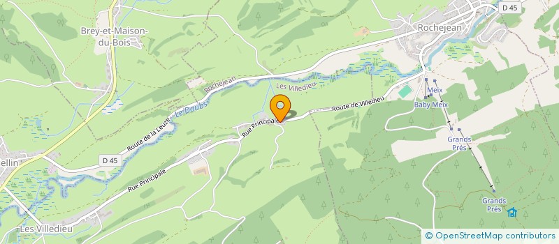 localisation de l'entreprise MONSIEUR ALEXANDRE FARINA  LES VILLEDIEU