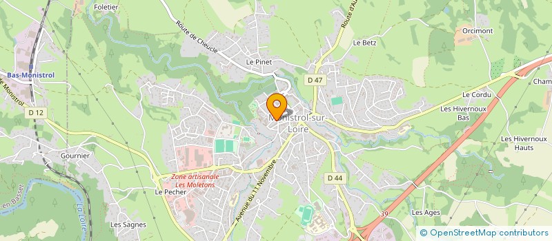 localisation de l'entreprise MONSIEUR ALEXANDRE FAUVET  MONISTROL-SUR-LOIRE