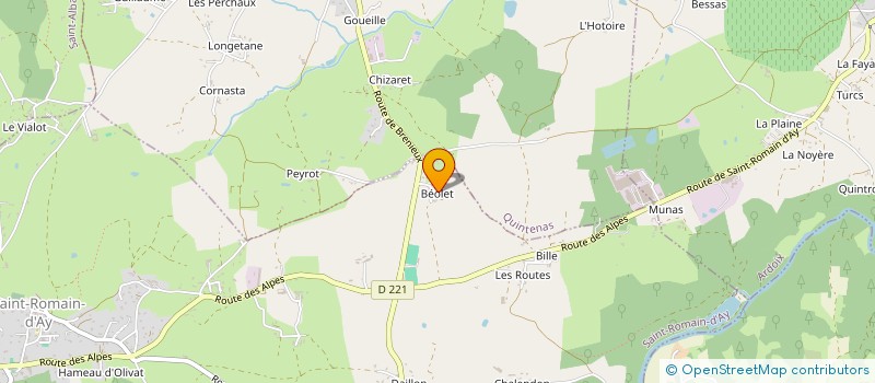 localisation de l'entreprise MONSIEUR ALEXANDRE FAVIER  SAINT-ROMAIN-D'AY