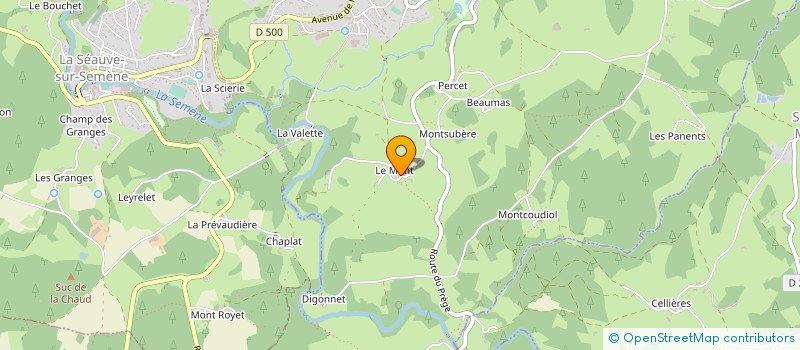 localisation de l'entreprise MONSIEUR ALEXANDRE FAYOLLE  LA SEAUVE-SUR-SEMENE