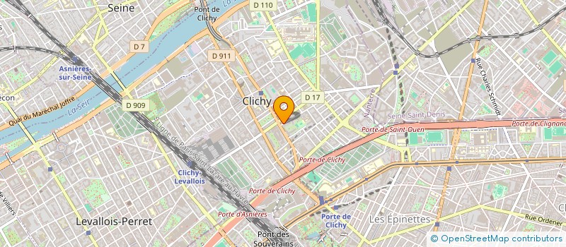 localisation de l'entreprise MONSIEUR ALEXANDRE FERNANDES DE SOUSA à CLICHY