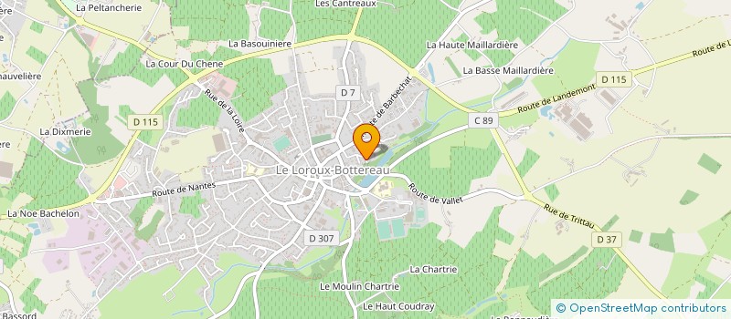 localisation de l'entreprise MONSIEUR ALEXANDRE FERRE  LE LOROUX-BOTTEREAU