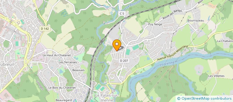 localisation de l'entreprise MONSIEUR ALEXANDRE FEYDEL à LE PALAIS-SUR-VIENNE