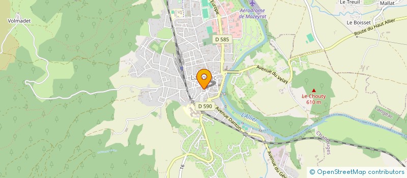 localisation de l'entreprise MONSIEUR ALEXANDRE FILLON  LANGEAC