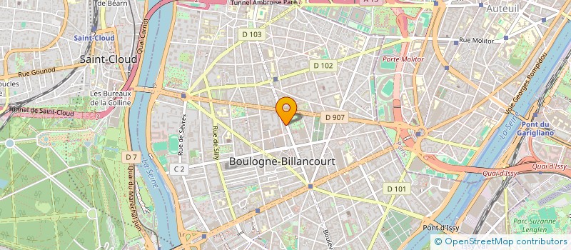 localisation de l'entreprise MONSIEUR ALEXANDRE FLANQUART à BOULOGNE-BILLANCOURT