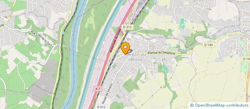 localisation de l'entreprise MONSIEUR ALEXANDRE FLAURAUD  SEREZIN-DU-RHONE