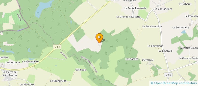 localisation de l'entreprise MONSIEUR ALEXANDRE FLEUREAU LANGBERG  SAINT-PATERNE-RACAN