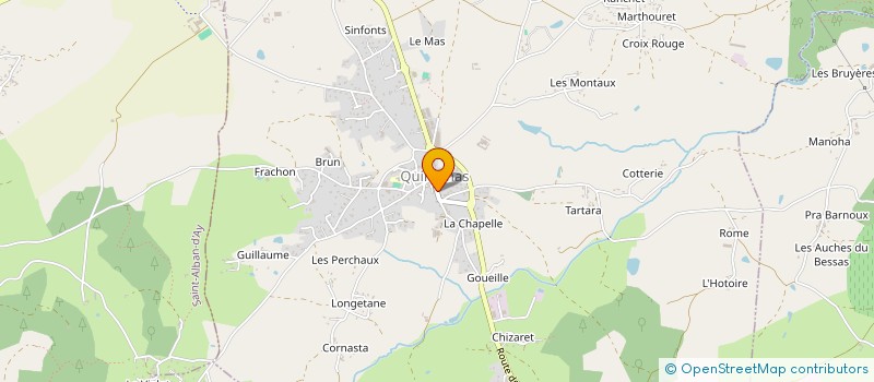 localisation de l'entreprise MONSIEUR ALEXANDRE FONTANET  QUINTENAS