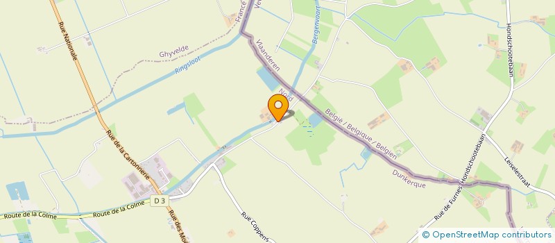 localisation de l'entreprise MONSIEUR ALEXANDRE FOORT  HONDSCHOOTE