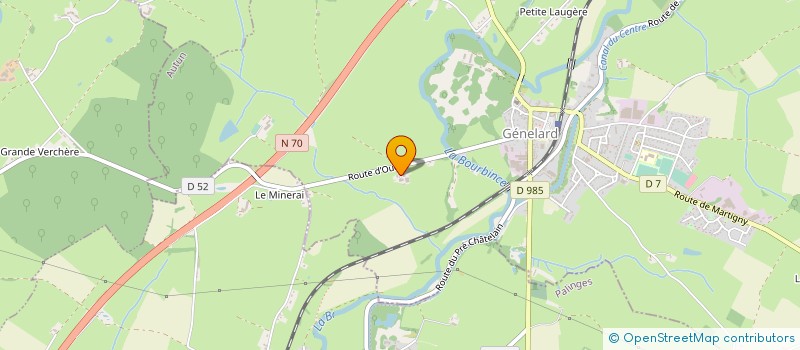 localisation de l'entreprise MONSIEUR ALEXANDRE FORGEAT  GENELARD