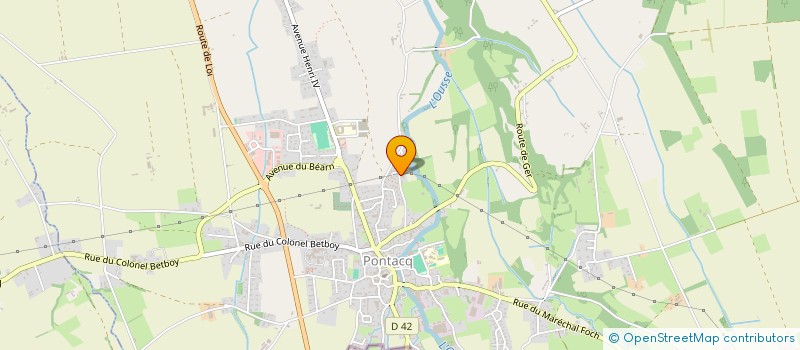 localisation de l'entreprise MONSIEUR ALEXANDRE FORISSIER  PONTACQ