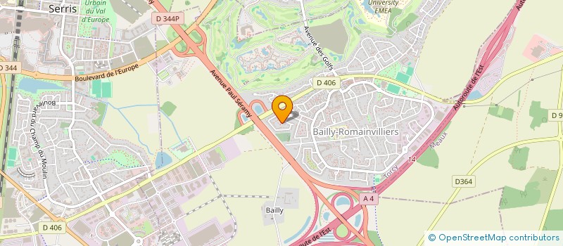 localisation de l'entreprise MONSIEUR ALEXANDRE FORTIN  BAILLY-ROMAINVILLIERS