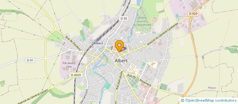 localisation de l'entreprise MONSIEUR ALEXANDRE FORTRIE  ALBERT