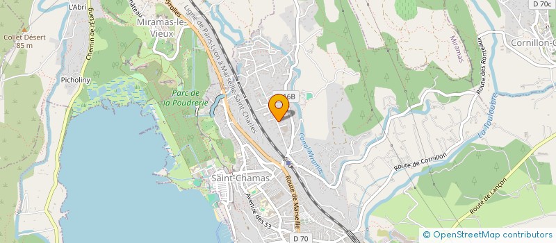 localisation de l'entreprise MONSIEUR ALEXANDRE FOUNTIS  SAINT-CHAMAS